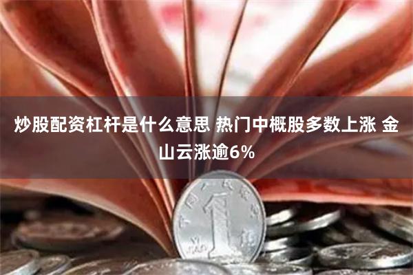 炒股配资杠杆是什么意思 热门中概股多数上涨 金山云涨逾6%