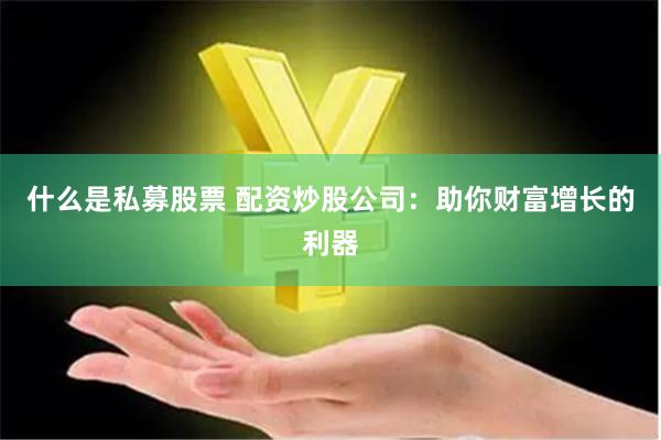 什么是私募股票 配资炒股公司:助你财富增长的利器
